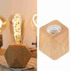 thumbnail image 1 of Base De Madera De Madera Con Casquillo E26, Pequeña Mesa Moderna Para El Hogar, 1 of 7