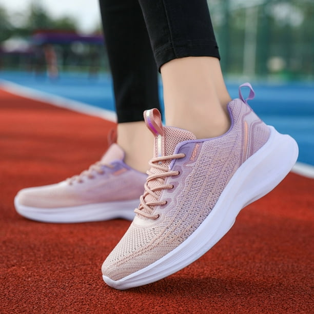 eczipvz Steel Toe Shoes for Women Women s Slip on Flat Shoes Comfortable Knit Loafers Lightweight Nurse Walking Sneakers