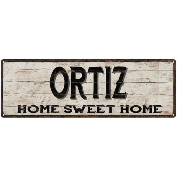 ORTIZ Rustic Home Sweet Home Sign Gift 6x18 Metal Decor 206180084094