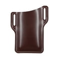 thumbnail image 1 of Sentmoon Phone Accessories Universal Leather Case Waist Mobile Phone Bag Outdoor Mobile Phone Waist Bag Waist Hanging Mobile Phone Bag Anti-falling Mobile Phone Case Cell Phone Accessories Fall Savin, 1 of 2