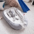thumbnail image 2 of Cuna portátil extraíble y lavable resistente a la presión, nido biónico para bebé, almohada para bebé, cuna de viaje, 2 of 6