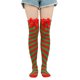 thumbnail image 2 of Calcetines de mujer de moda gruesos y cálidos con lazo navideño y calcetines de talla grande de poliéster para mujer, 2 of 3