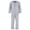 White, variant on Men's Long Sleeve Long Pant Pajama Set