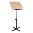 thumbnail image 6 of Lectern Podium Stand with Edge Stopper, Height Adjustable, 360° Up / Down, Presentation Stand Laptop Table for Classroom, 6 of 15