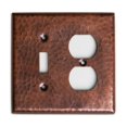 thumbnail image 1 of Monarch Pure Copper Hammered Single Switch / Duplex Wall Plate / Switch Plate, 1 of 9