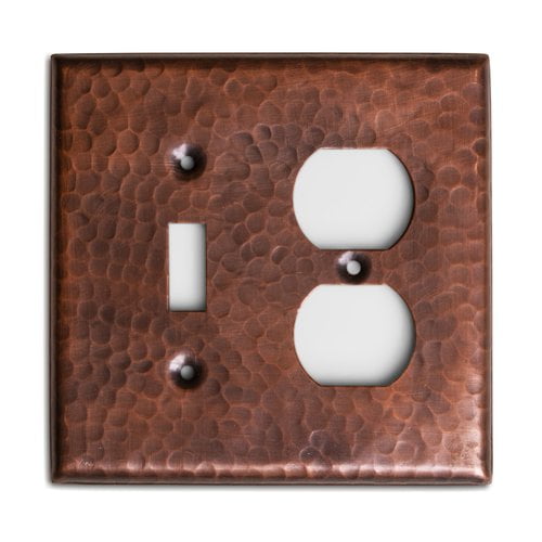 Monarch Pure Copper Hammered Single Switch / Duplex Wall Plate / Switch Plate