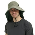 thumbnail image 4 of iHPH7 Sunhats for Women Uv Protection Waterproof Bucket Hat Hiking Hat Women Men's Sun Hats Hiking Hats for Men, Army Green One Size, 4 of 8