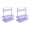 Light Purple 2pcs, variant on Ludlz 2Pcs Wine Bottle Racks Large Capacity 6-holes Reusable Beer Bottle Carrier with Handle Cup Holder Stand