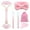 Pink, variant on SPOKKI Jade Roller Gua Sha Set, Face Jade Roller & Guasha Scraping Massager Tool for Rejuvenate Face & Neck, Facial, Neck and Body Muscle Relaxing