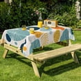 thumbnail image 4 of Duangreer Boho Style Rectangle Tablecloth, Multicolour Leaf Pattern, Washable Table Cover with Waterproof Wrinkle Resistant for Restaurant Picnic Indoor Outdoor, 60 x 84 Inch, 4 of 6