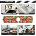 thumbnail image 7 of Coolnut Vintage Watermelon Sink Splash Guard for Faucet 2 Packs Faucet Absorbent Mats, Summer Watercolor Faucet Handle Drip Catcher Quickly Drying Mat for Kitchen Counter Bathroom, 23.6"x5.5", 7 of 7