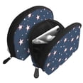 thumbnail image 3 of Portable Bags Clutch Pouch Zipper Smooth Built-In Compartment For Travel Vacation Business Camping Independence Day Theme Star (12), 3 of 7