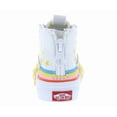 thumbnail image 3 of Vans Sk8 Hi Zip Rainbow  Infant/Toddler Shoes Size 7, Color: Rad Rainbow True White/Multi Colored, 3 of 5