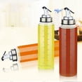 thumbnail image 3 of Borosilicate Glass Condiment Dispenser with Leak proof Lid Clear Oil Bottle Large Capacity Liquid Storage Container, 3 of 13