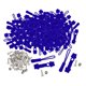 thumbnail image 3 of Kit de reparación de cremalleras de 200 piezas: deslizadores de repuesto para bolsas de ropa, tiradores reutilizables, Azul, 3 of 9