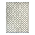 thumbnail image 2 of World Rug Gallery Trellis Geometric Reversible Plastic Indoor and Outdoor Picnic Mat, Camping Rug, RV Rug - GRAY 3'x5', 2 of 9
