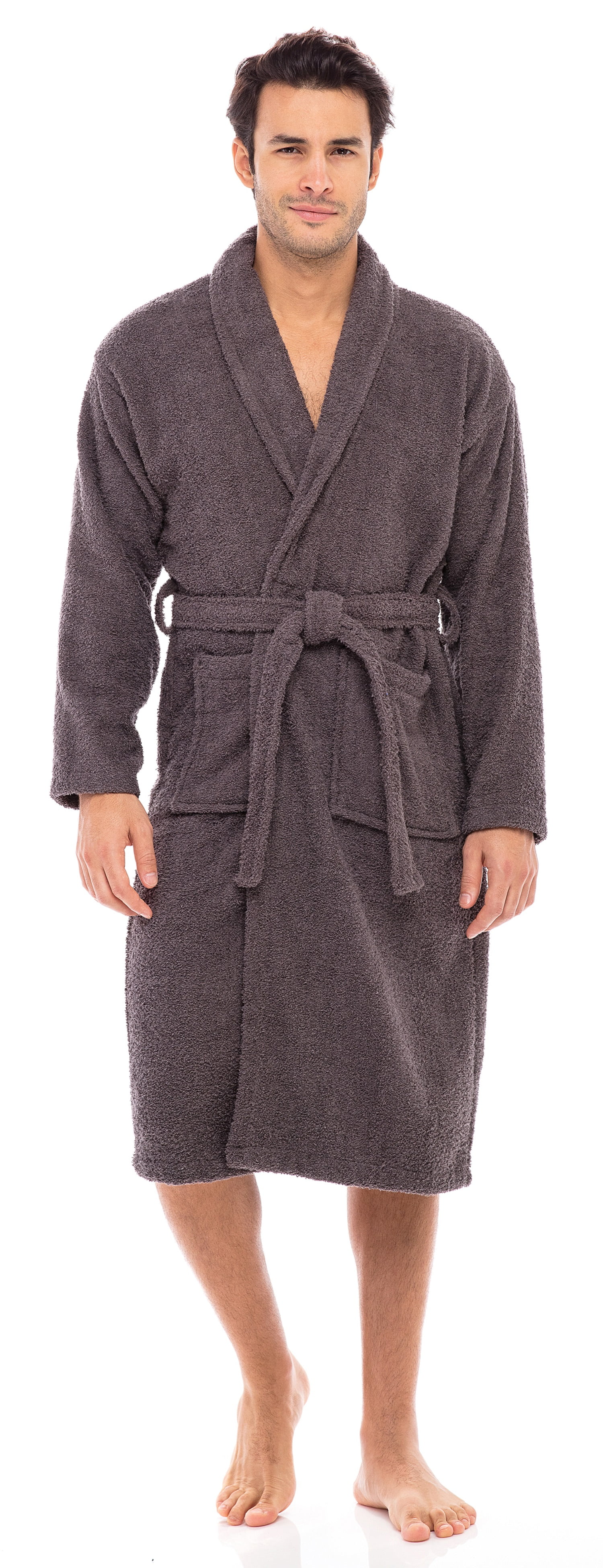 Skylinewears Men’s Luxury Robe 100 Cotton Terry Robe Shawl Collar