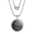 thumbnail image 1 of Good Things are Going to Happen 0.75" Pendant with Sterling Silver Plated Chain, 1 of 4