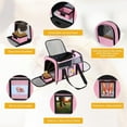 thumbnail image 6 of DENZUS Cat and Small Dog Travel Bag, TSA-Approved Soft-Sided Pet Tote for Pets Under 15lb, Collapsible Airline-Friendly Design – Pink, 6 of 7