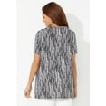 thumbnail image 3 of Catherines Women's Plus Size Easy Fit Short Sleeve V-Neck Tunic, 3 of 6