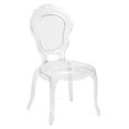 thumbnail image 1 of Plata Import Princess Clear Plastic Chair, 1 of 2