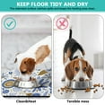 thumbnail image 2 of Boho Floral Pet Food Mat - Waterproof Dog Feeding Mat with Wildflower and Butterfly Illustration, Durable & Non-Slip Base, 2 of 3