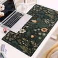 thumbnail image 6 of Dark Flower Desk Mat Floral Plants Mouse Pad, Aesthetic Wildflowers Large Gaming Mousepad Desk Pad, XXL Keyboard Mouse Mat Full Desktop Mat Women Office Desk Accessories Cover Mat 31.5"x15.75", 6 of 6