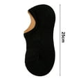 thumbnail image 6 of opolski 1 Pair Women Boat Socks Low-cut Shallow Japanese Style Solid Color High Elasticity Anti-slip Thickened Soft Sweat-absorption Anti-shrink Sports Short Invisible Socks Khaki, 6 of 8