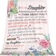 thumbnail image 2 of LHSHID Daughter Blanket to My Daughter Letter from Mom Gifts Letter Printed Throw Fleece Flannel Blankets Birthday Gifts for Daughter Adult Mother Daughter Gift from Mom Blanket for Kids 40"x50", 2 of 5