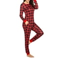 thumbnail image 3 of Avidlove Womens Pajamas Sets Plaid Long Sleeve Tops with Jogger Pjs Bottom Soft Lounge Set with Pockets, 3 of 7