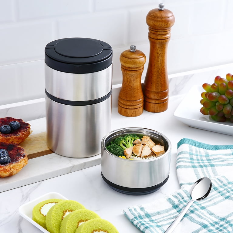 Free Shipping! Mainstays Food Jar, Stainless Steel, 41 oz, 3