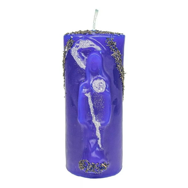 Velon con incrusacion de la santa muerte azul