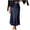 🔥 Dark Blue, variant on USSUMA Satin Slim Fish-Tail Midi Skirt High Waist Wrapped Hip Sleek Silky Finish Elastic Back For Evening Events Cocktail Parties Photo Shoots And Date Night Styling