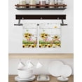 thumbnail image 3 of Spring Sunflowers Kitchen Dish Towels for Drying Dishes Set of 4, Country Bicycles Yellow Flowers Wooden Waffle Weave Microfiber Hand Tea Bathroom Towels Quick Dry & Absorbent Towel 15.7x23.6, 3 of 7