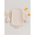 thumbnail image 4 of Mialoley Sister Matching Romper Outfits Letter Flower Print Long Sleeve Toddler Sweatshirt Fall Clothes, 4 of 9