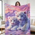 thumbnail image 5 of FLASHLUMI 55"×70" Soft Sherpa Blanket, Cozy Plush Warm Throw Blanket for Couch Bed Sofa Home Office Decor, 5 of 10