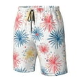 thumbnail image 4 of Logiee Bright Colorful Fireworks Print Mens Swim Trunks Quick Dry Board Shorts,Breathable Hawaii Beach Shorts Swimwear Bathing Suits-X-Large, 4 of 6