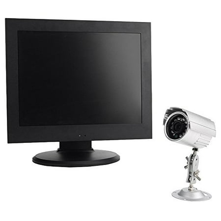 camera system alert recording security 1501 dvr wired lcd built four inch silver