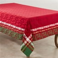 thumbnail image 1 of Saro Lifestyle 2108.M65140B 65 x 140 in. Plaid Christmas Tree Design Cotton Table Topper Tablecloth, Multi Color, 1 of 4