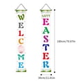 thumbnail image 2 of Mixed Bunny Eggs Welcome Sign Easter Banner Easter Porch Sign For Front Door Porch Wall Decorations, 2 of 6