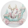 thumbnail image 3 of Ryvnso Christmas Deers Round Plate Mats Dining Table Placemat Set of 4 for Holiday Decoration, 3 of 7