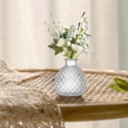 thumbnail image 4 of Plant Pots Planters Retro Transparent Glass Small Vase Vase Desktop Dried Flower Decorative Vase French Light Flower Set Flower Pots Garden Planters Indoor Outdoor Plant Containers, 4 of 7
