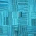 thumbnail image 1 of Ahgly Company Indoor Square Abstract Light Blue Contemporary Area Rugs, 5' Square, 1 of 4