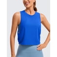 thumbnail image 2 of Remera CRZ YOGA sin mangas de algodón Pima suelta azul XL, 2 of 6