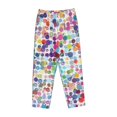 thumbnail image 4 of Bingfone Pajamas For Women,Colorful Watercolor Dots Pajama Pants With Pockets-Small, 4 of 9