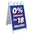 thumbnail image 1 of 0 Interest 18 Months (24" X 36") Standard A-Frame Signicade, Includes Decal Applied To Stand, 1 of 4