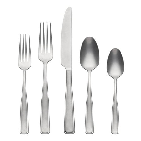 Oneida Reid 20-Piece Tumbled 18/0 Stainless Steel Flatware Set (Service for 4)