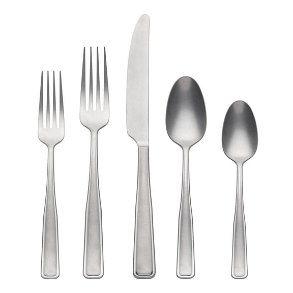 Oneida Reid 20-Piece Tumbled 18/0 Stainless Steel Flatware Set (Service for 4)
