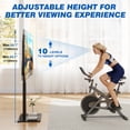 thumbnail image 4 of RTVR Swivel Floor TV Mount Stand for 32 to 75 inch Flat Screens up to 110 lbs, Modern Adjustable TV Stand Pole, Max VESA 400x400mm, 4 of 10