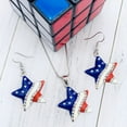 thumbnail image 5 of 4th of July Accessories for Women - 4th of July Earrings - Patriotic Earrings (Star Jewelry Set), 5 of 8